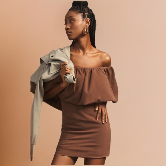 Anthropologie Nikita Mhaisalkar Off-The-Shoulder Bubble Dress NWT - Picture 2 of 9